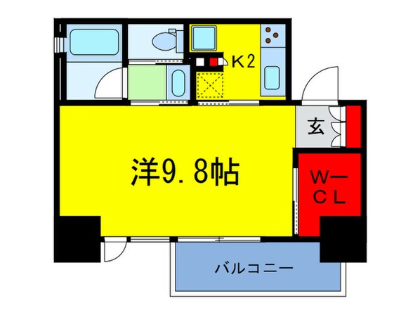 コンフォリア北浜の物件間取画像